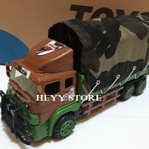 mainan truck besar tentara mainan militer BP 6029 mainan truck polisi  mobil mobilan dorong