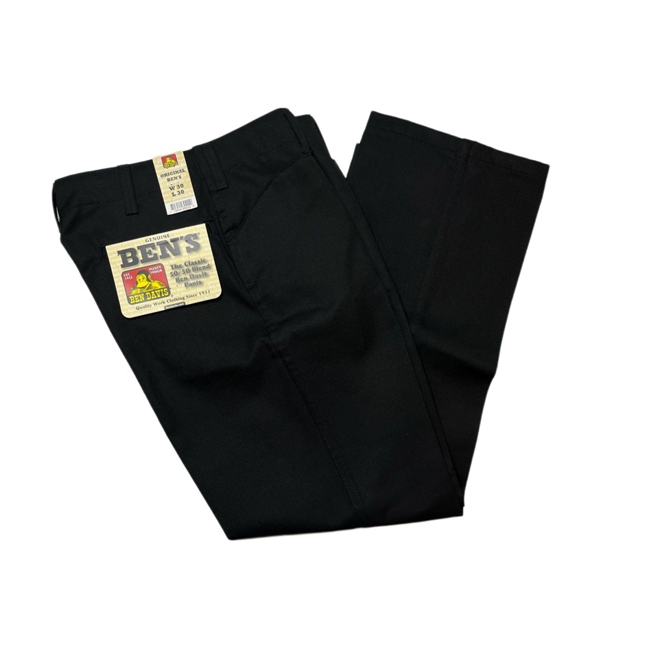 BEN DAVIS ORIGINAL BEN'S PANTS BLACK SIZE W30 L30