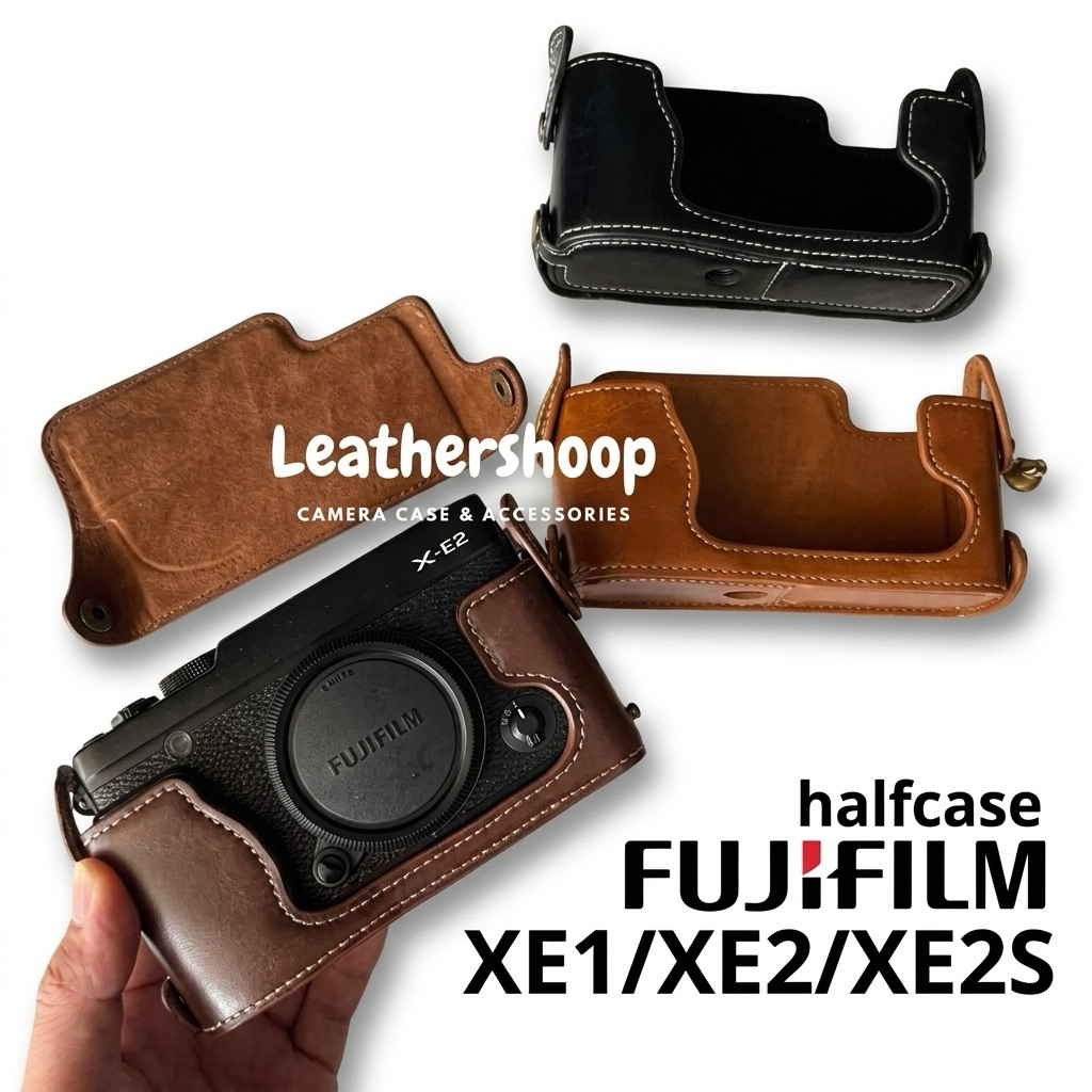 Halfcase Leather Fujifilm XE1 XE2 XE2S Body Cover