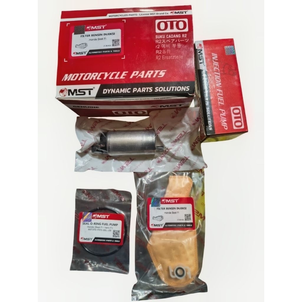 Paket Rotak Beat Fi Dinamo Fuel Pump Pompa Bensin - FILTER - O RING 1SET - Beat Fi- Vario125 - Origi
