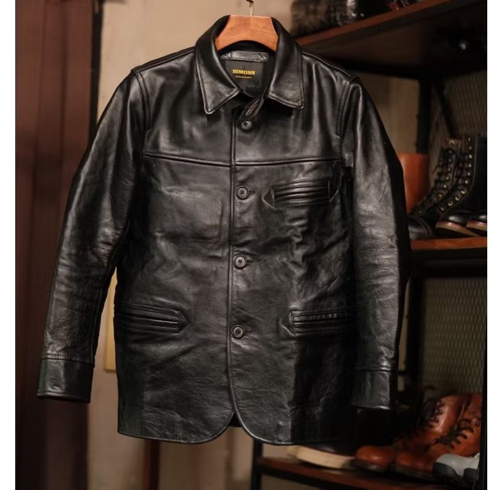 Simon Horsehide Leather Jacket Teacore Original