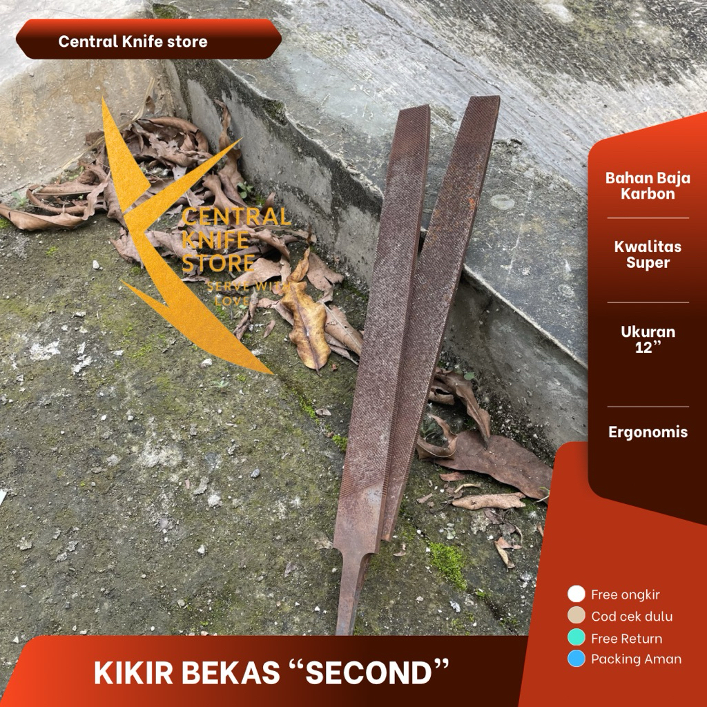 Kikir Besi Bekas 12” Inch Bahan Pande Besi Murah