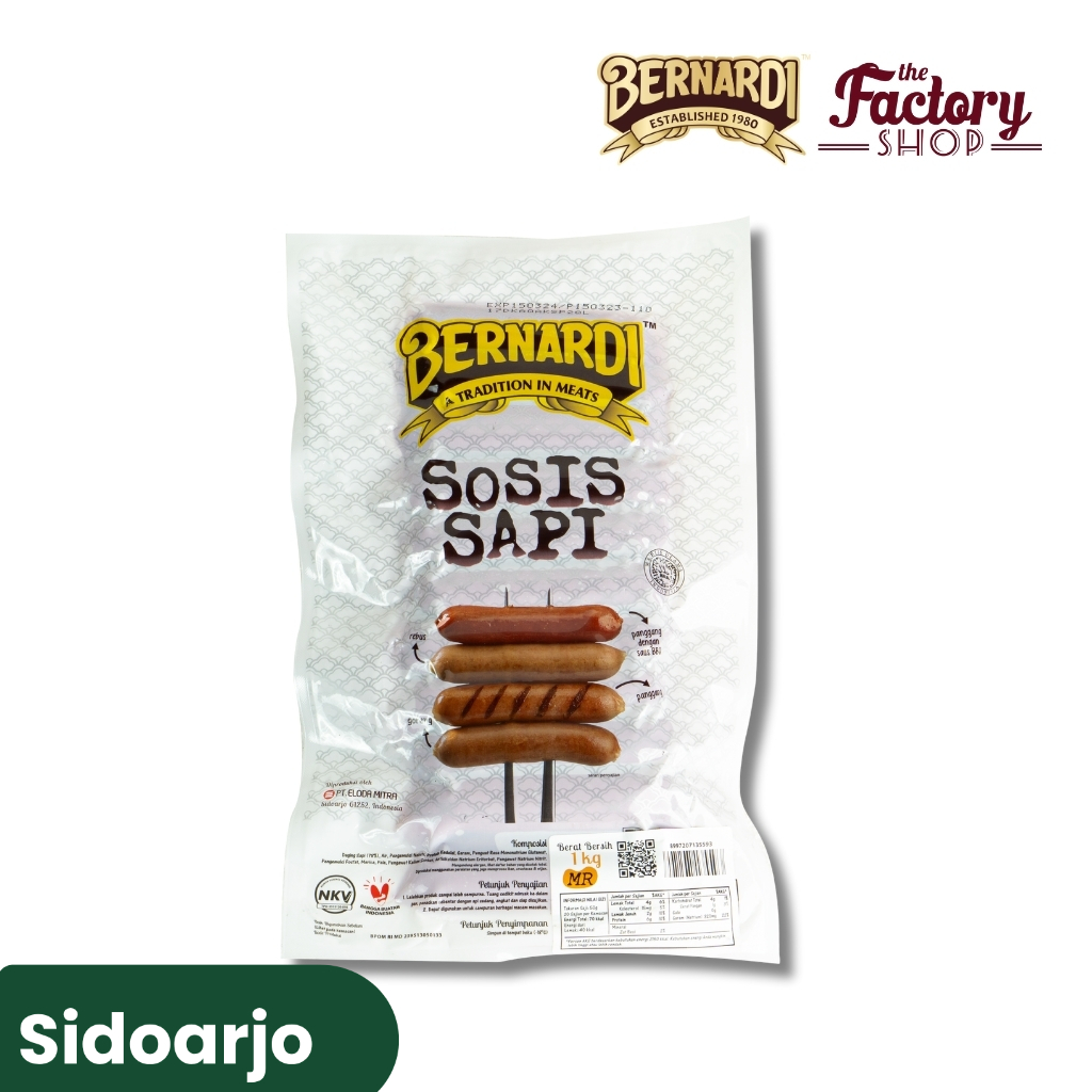 BERNARDI SOSIS SAPI MERAH 1KG[SIDOARJO]