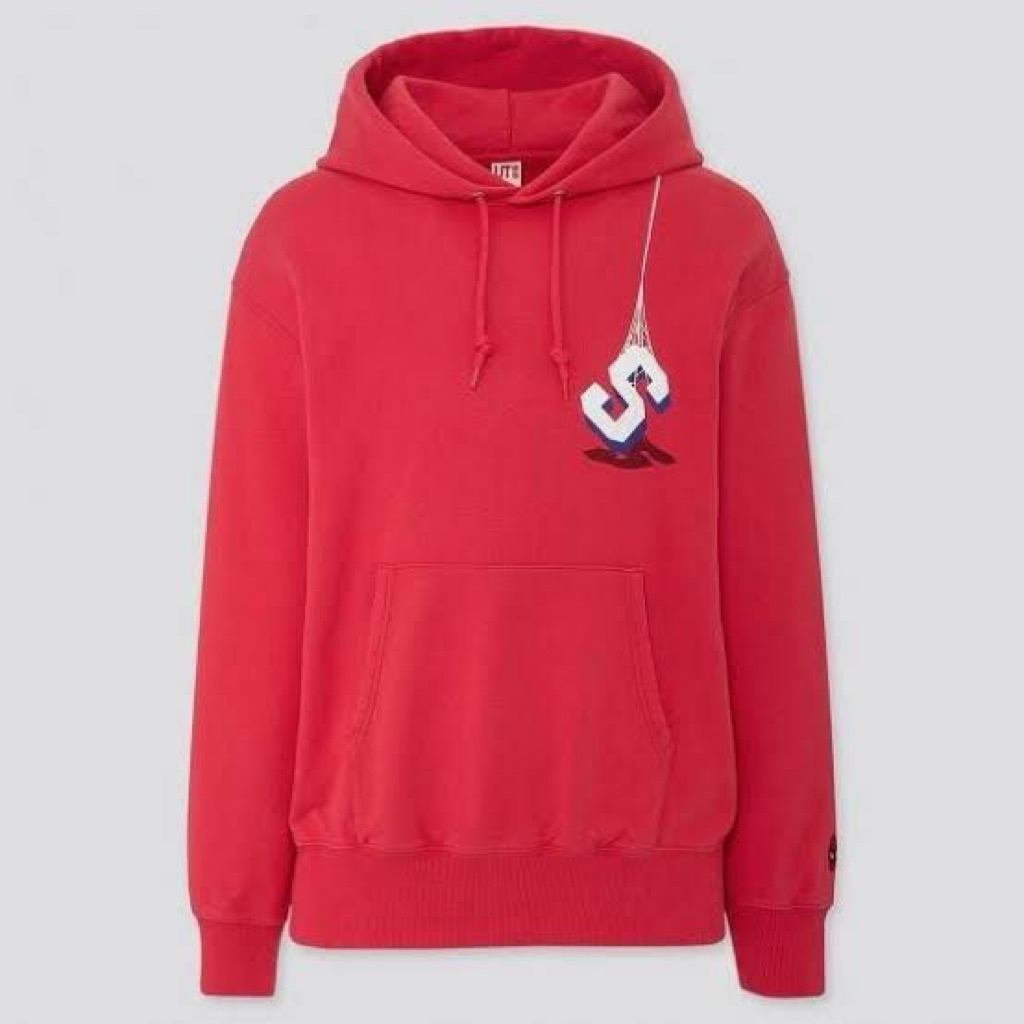 [PRELOVED] UNIQLO Sweat Hoodie Pullover Marvel Spiderman Size S
