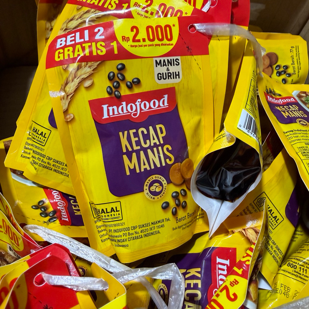 (9 PCS) KECAP INDOFOOD KEMASAN 2000