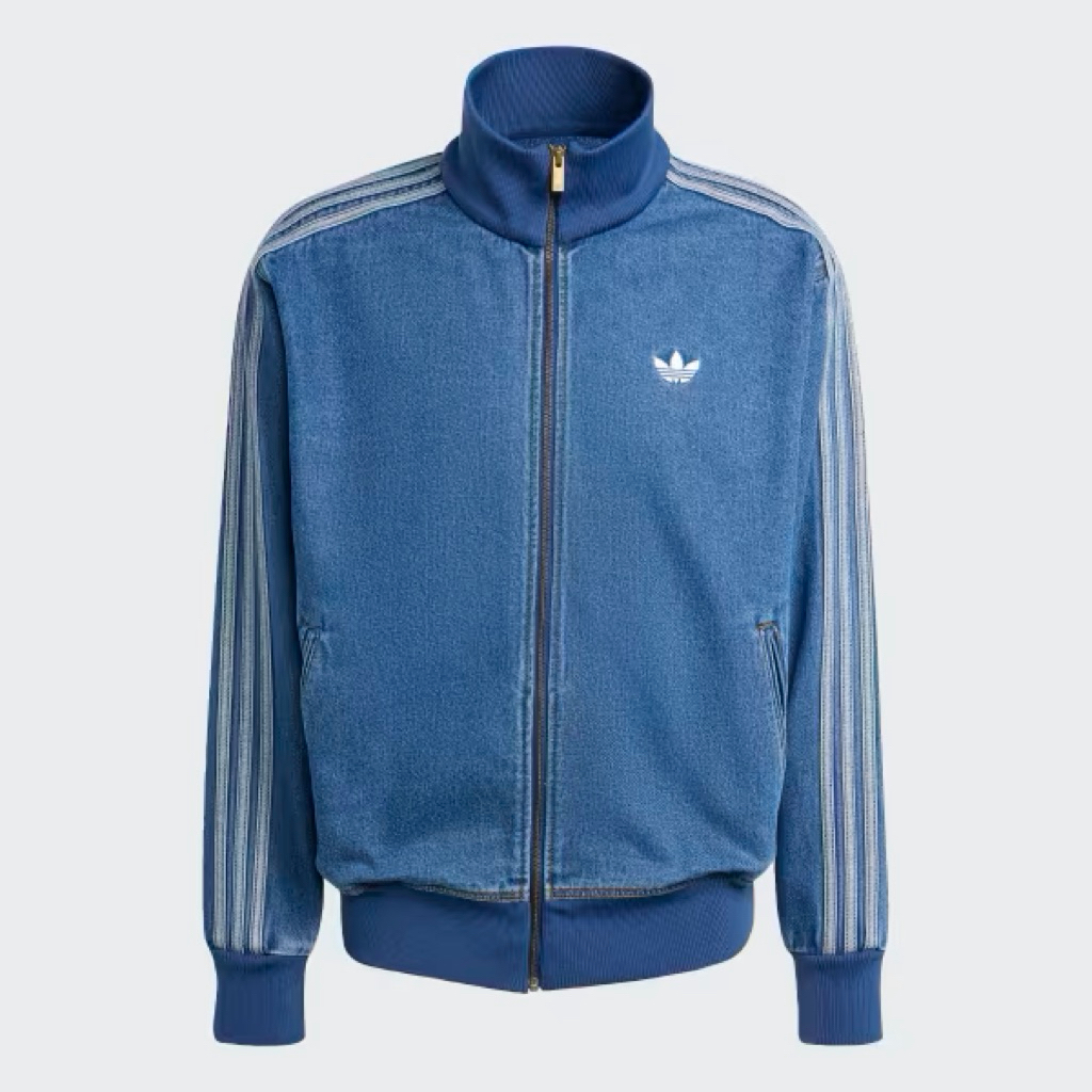 adidas Originals Tracktop Jacket Denim Firebird Adicolor Blue BNWT Original Resmi KD1517