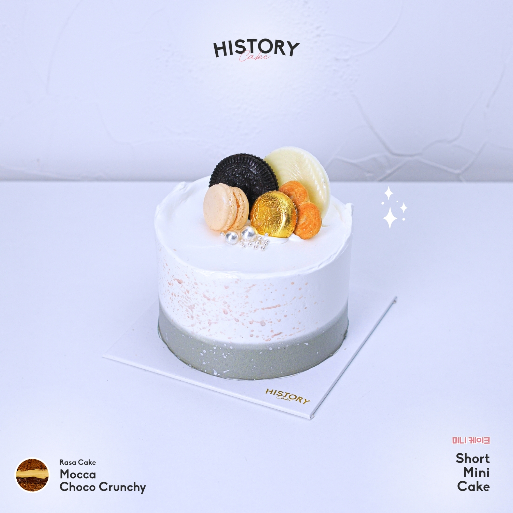HistoryCake Kue Tart Ulang Tahun Birthday Cake Mini RasaMocca Choco Crunchy Viral Bandung