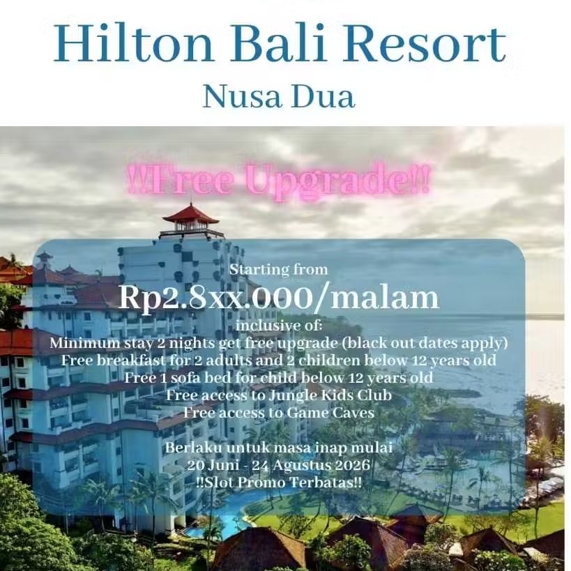 Voucher Hotel Hilton Resort Bali Nusa Dua