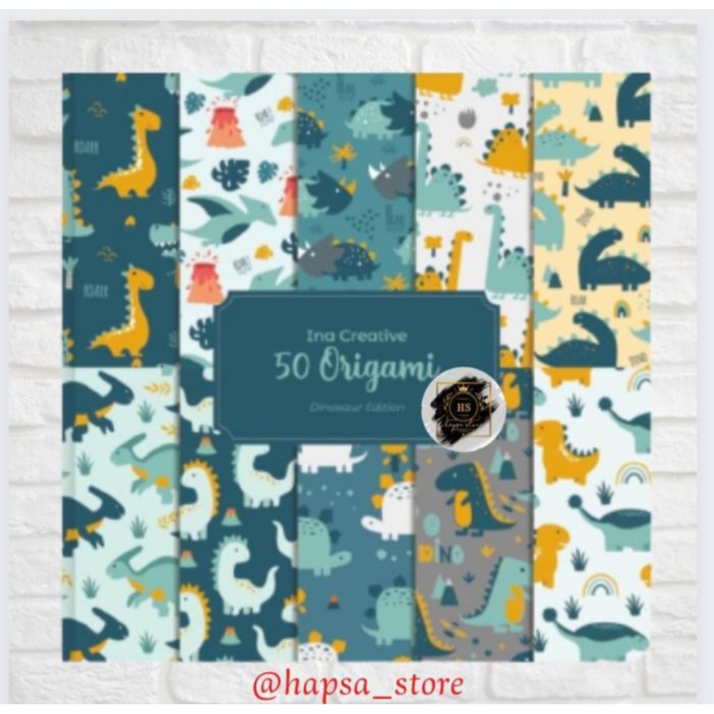 [Ina Creative] Kertas Origami Motif - Kertas Pattern - Kertas Lipat Motif