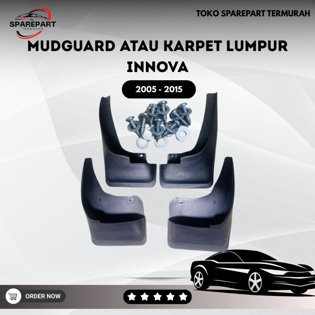MUDGUARD ATAU KARPET LUMPUR INNOVA 2008 - 2014