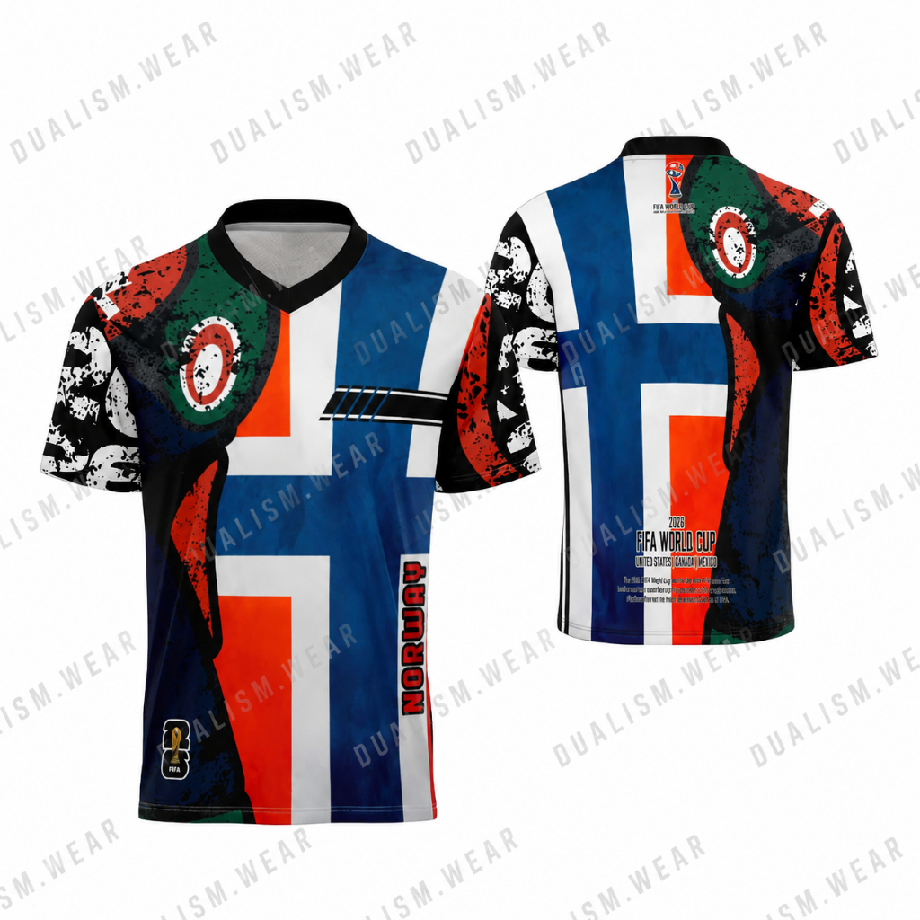 Baju Kaos Piala Dunia 2026 Norwegia / Jersey Norwegia Printing