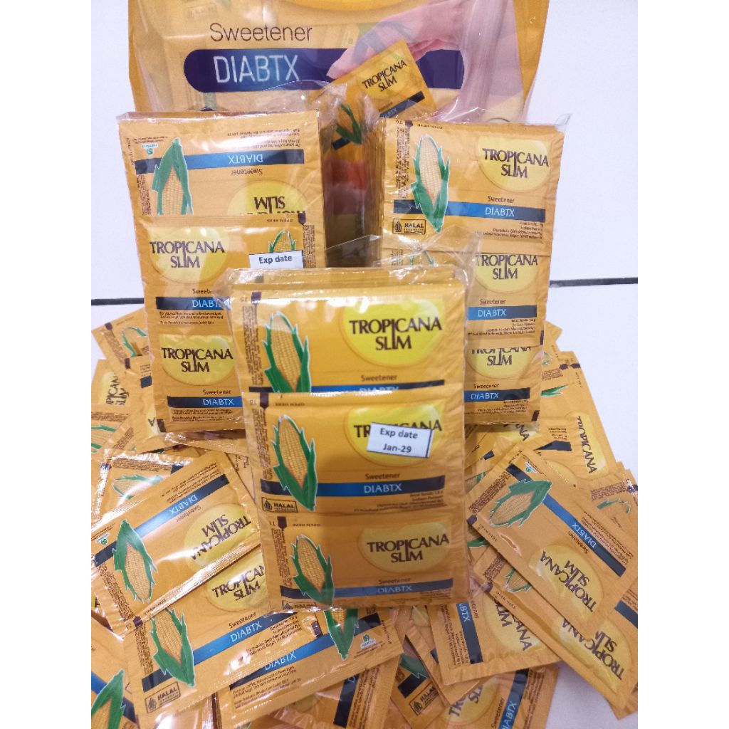 Tropicana Slim Sweetener Diabtx isi 50s exp 2029 - Pemanis Rendah Kalori dengan Kromium untuk Diabet