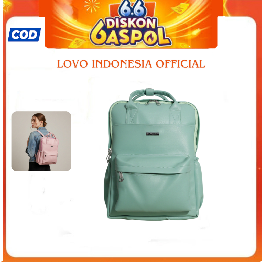 Lovo.id - Sakya Backpack Ransel Wanita 2 in 1 Waterproof