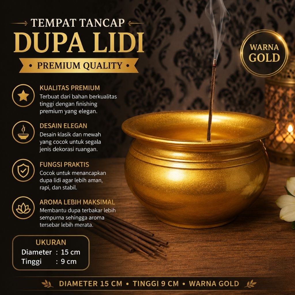 hollio tempat tancap dupa lidi tempat bakar dupa lidi