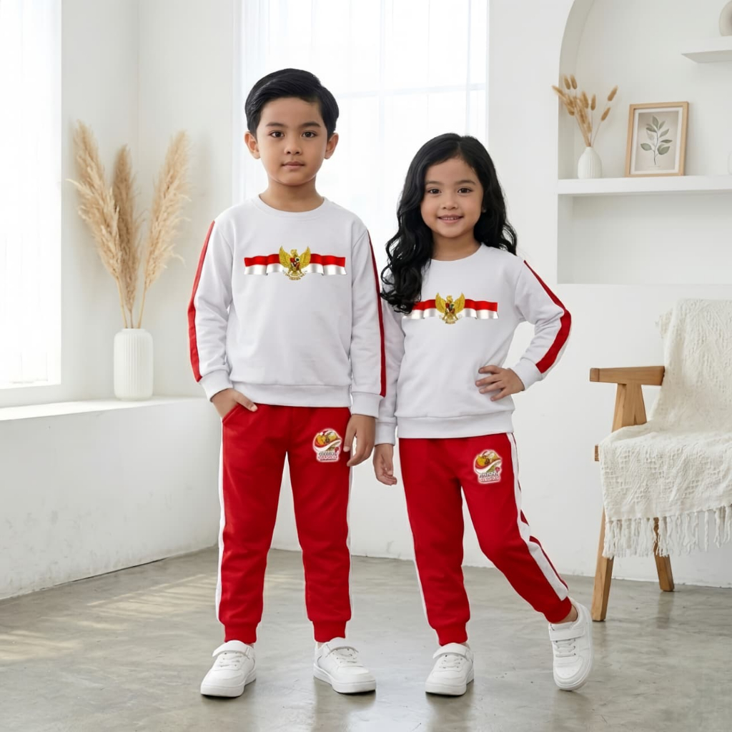 baju anak merah putih joger 17 agustus viral