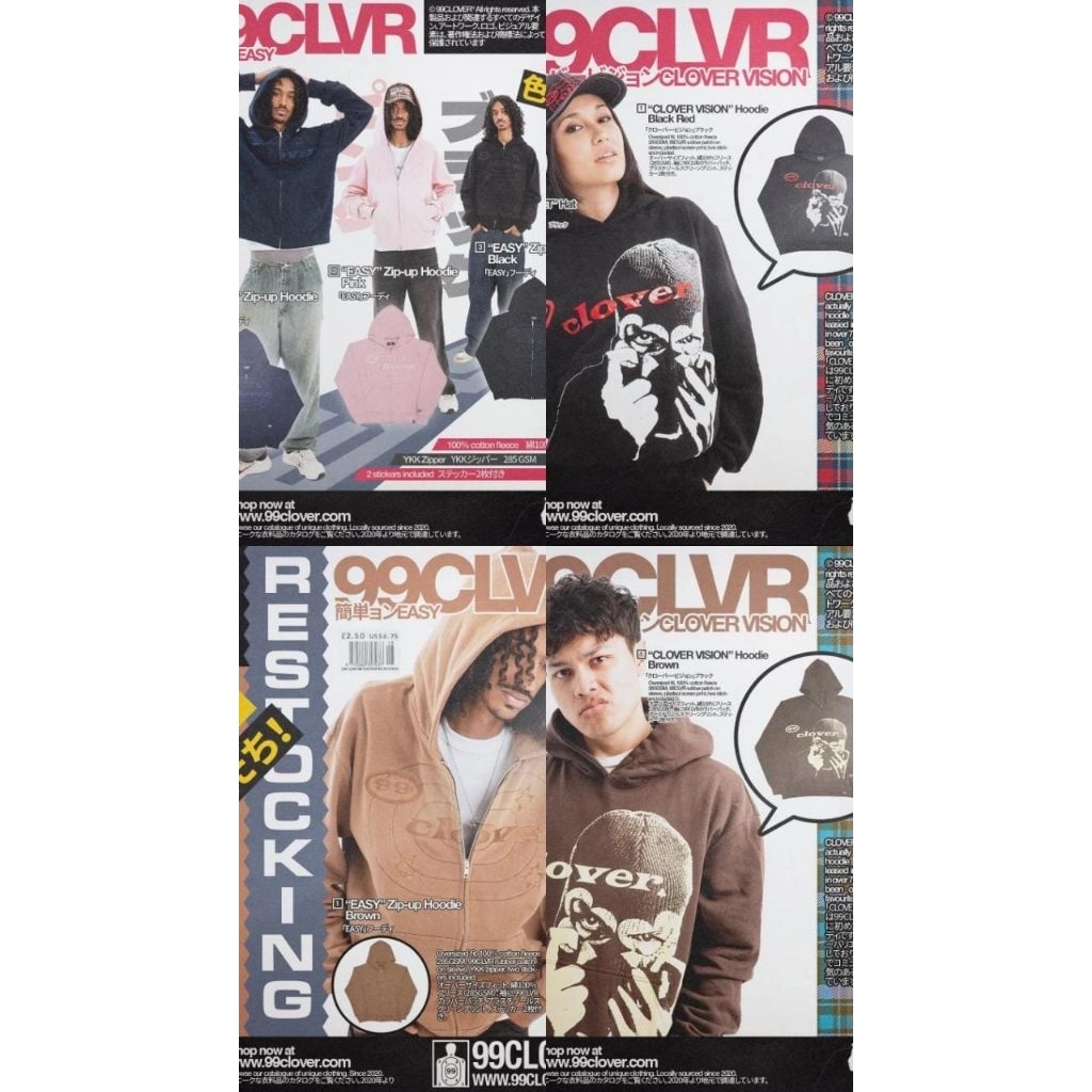 [NEW ITEMS & 100% ORIGINAL] 99 CLOVER VISION // EASY & FEELING LUCKY COLLECTION