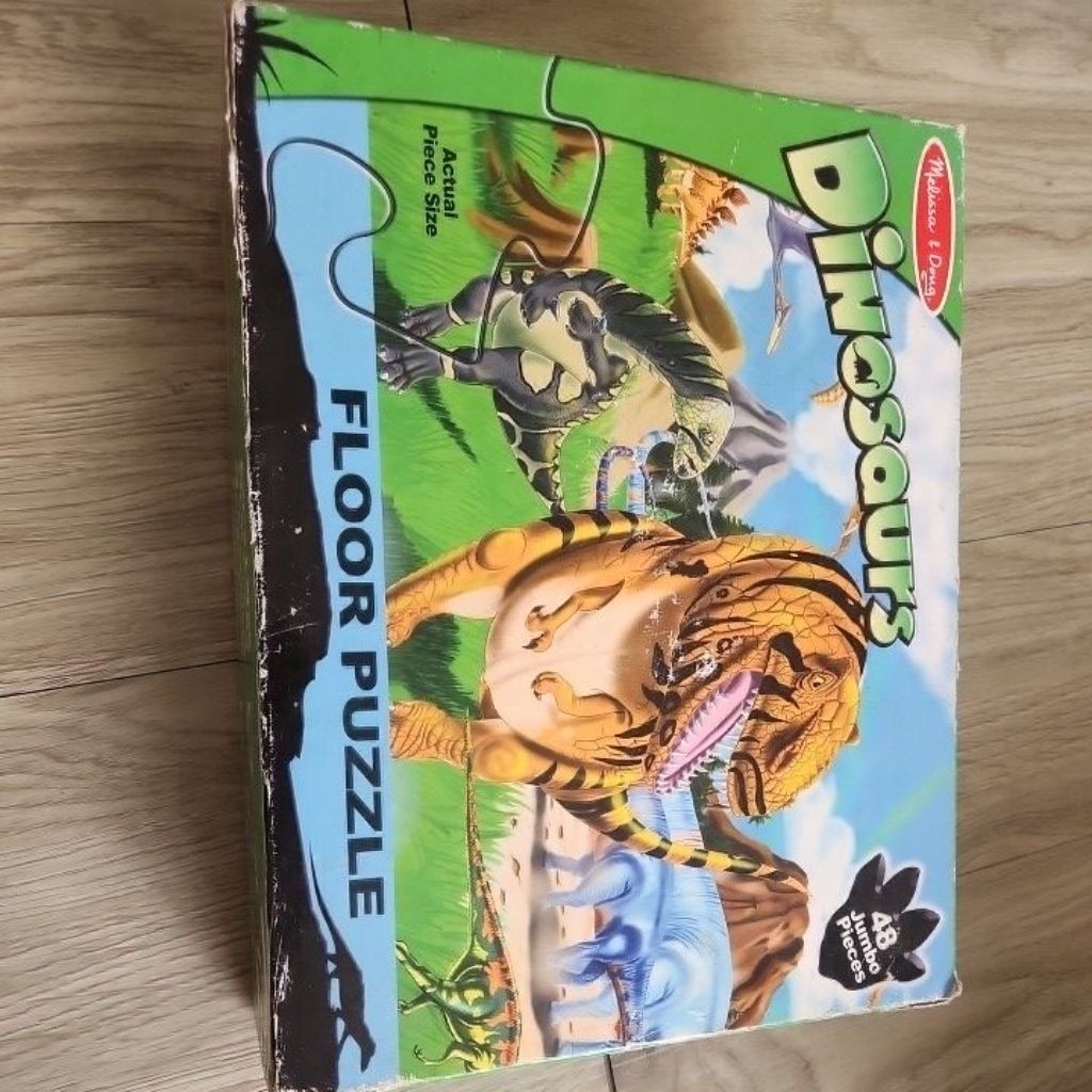 floor puzzle dinosaurs brand Melissa and dough