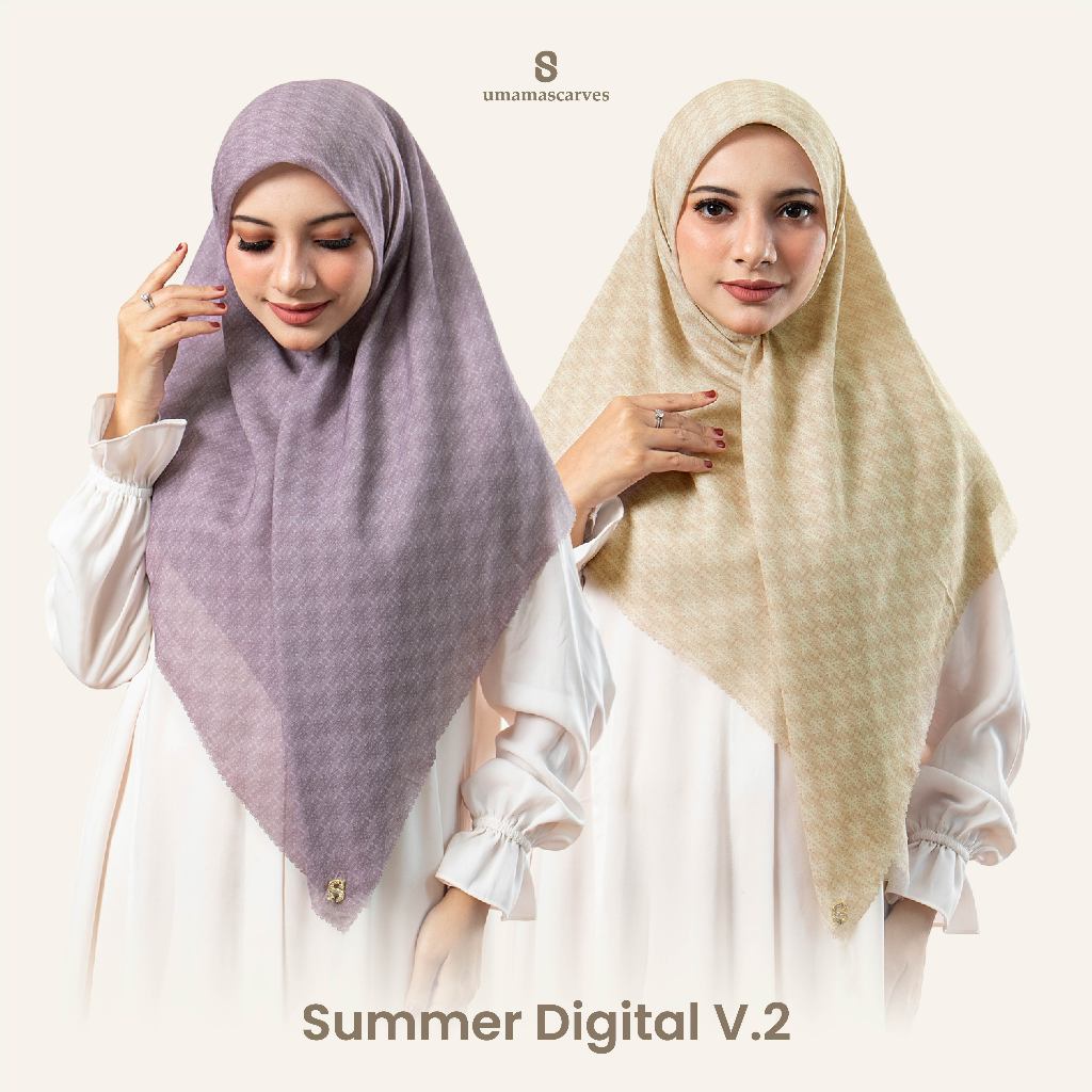 Hijab Motif Summer Packaging Pouch 110x110cm