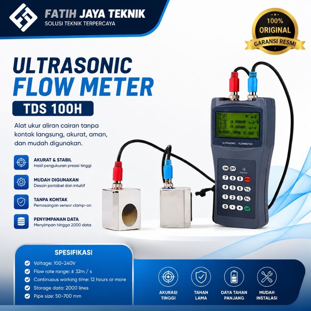 Ultrasonic Flow Meter 50-700mm TDS100H M2 PortableTDS-100H Water
