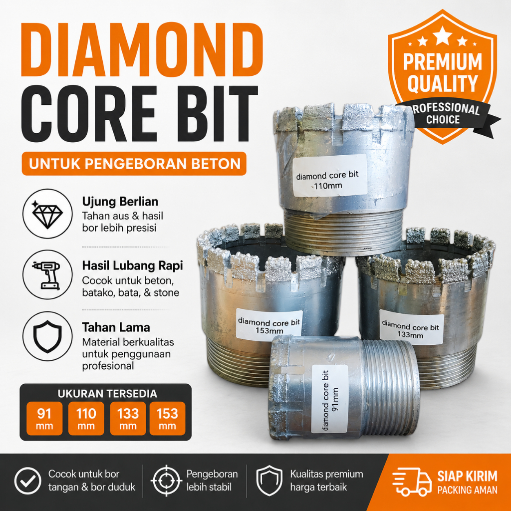 Mata bor sumur/Coring diamond/mata bor penghancur batuan keras