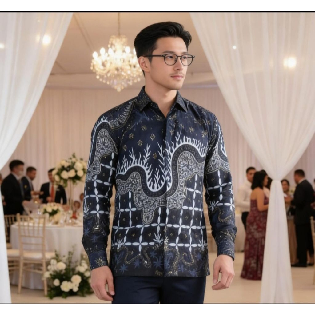 YAKIN STORE 1986-Baju kemeja batik original brende-koko premium terlaris-koko modren bordiran mewah-