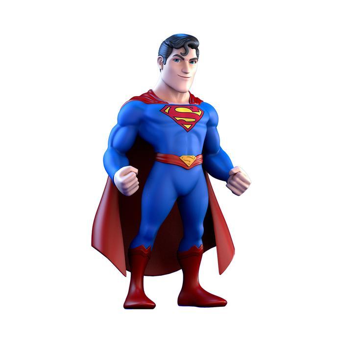 Minix DC Figure Superman 12 cm - Biru/Merah Figur Miniatur Karakter Mainan Koleksi Collectible Figur