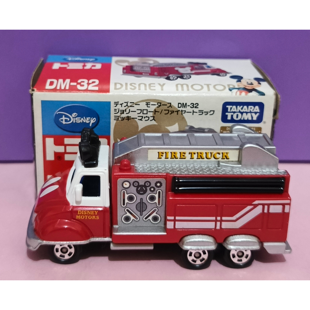 Diecast Takara Tomy Tomica Disney Motors DM-32 Jolly Float Fire Truck Mickey Mouse
