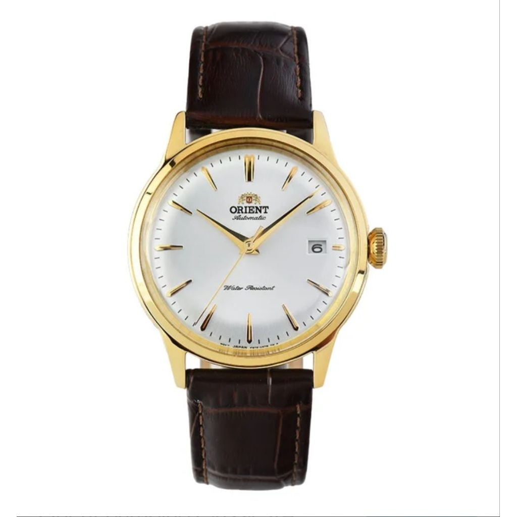 Jam Tangan Orient RA-AC0M01S10B Tali Kulit Coklat Original
