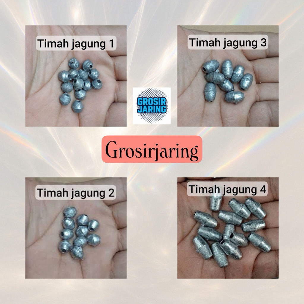 TIMAH PANCING JAGUNG NO 1-2-3-4 (TIMAH BULAT) PANCING COD 1 KILO