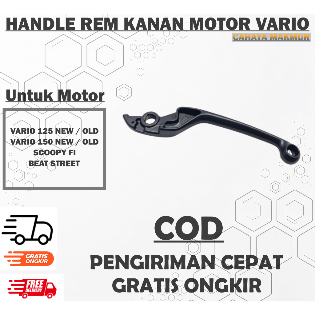 HANDLE REM KANAN MOTOR VARIO 150 / 125 NEW VARIO / COMBI BRAKE BEAT / COMBI BRAKE SCOOPY FI / BEAT S