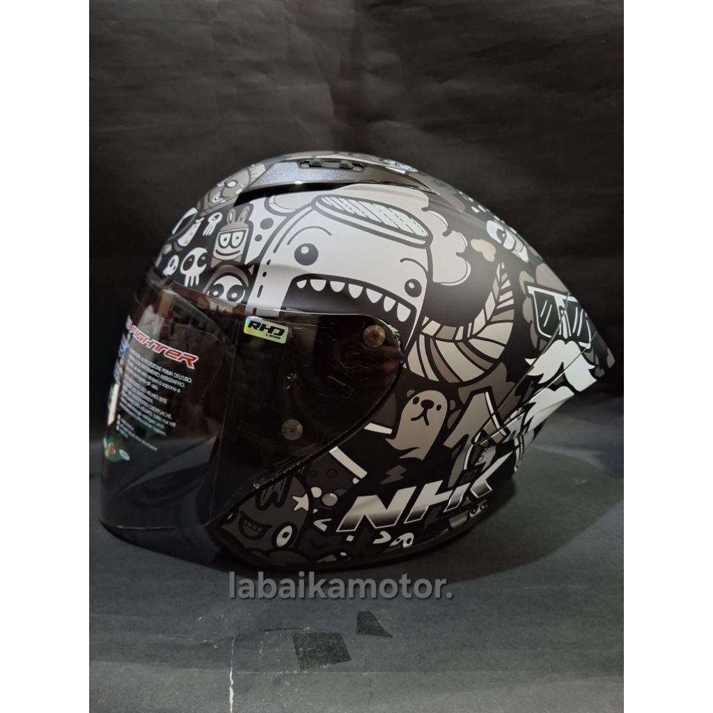 HELM NHK N1 MAX | MOTIF DOODLES | HALF FACE NHK