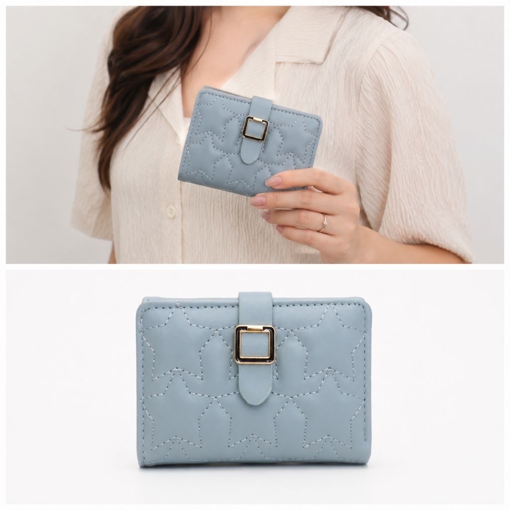 Dompet mini wanita Dompet cewek dompet lipat kecil simple kekinian