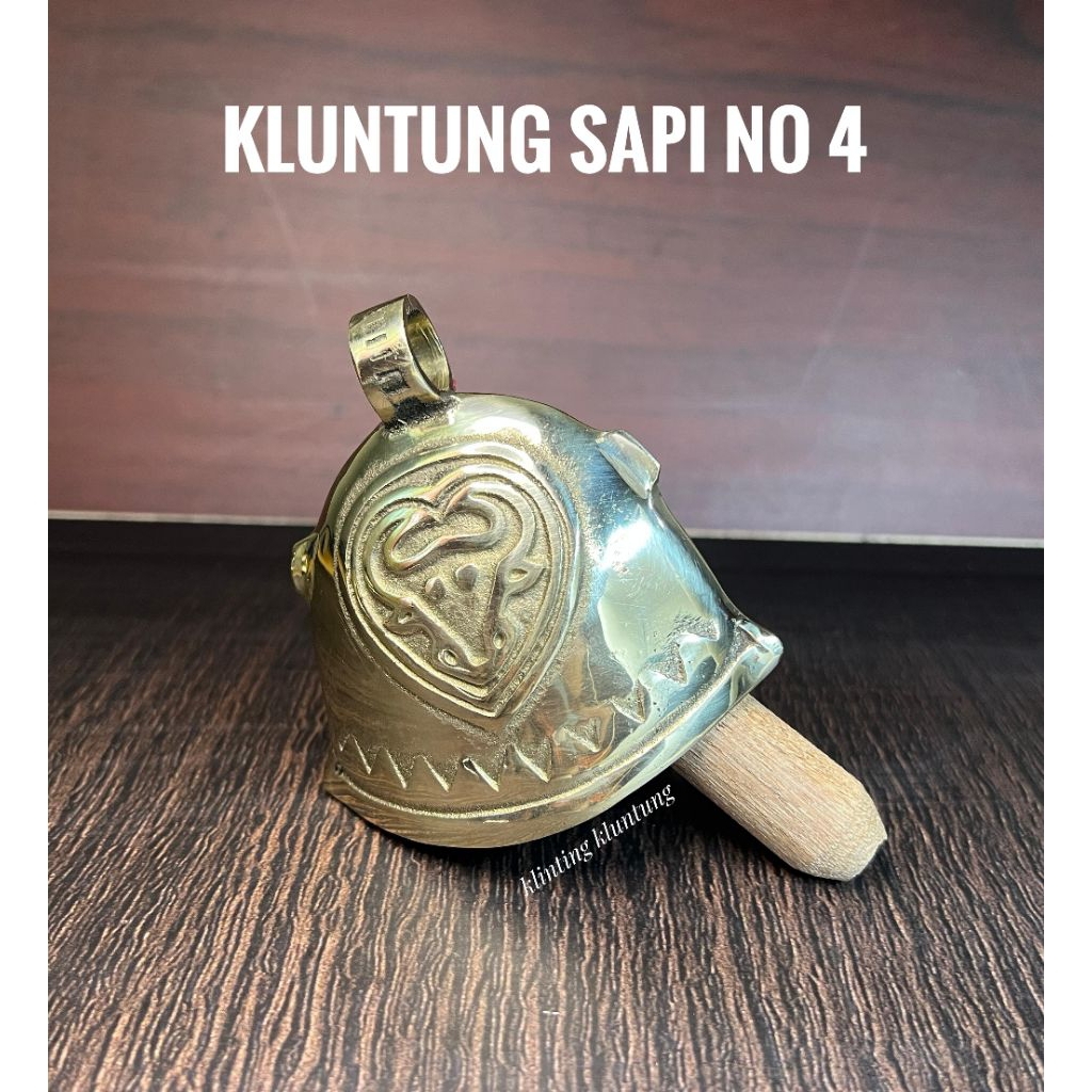 kluntung sapi bahan Kuningan no 4 bandul besi klontong sapi kalung sapi