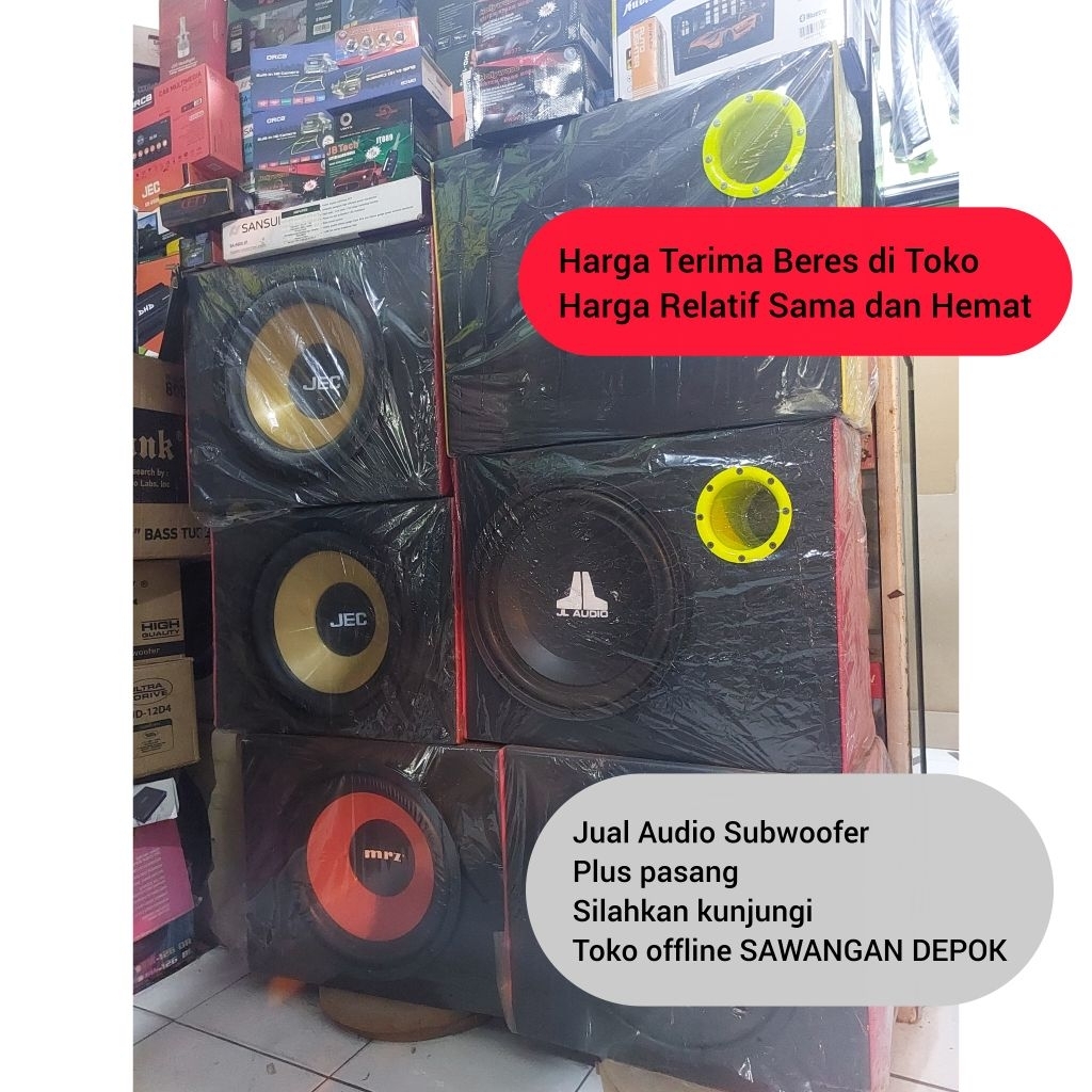 GRATIS PASANG  SUBWOOFER 12 inchi Lengkap BOX POWER
