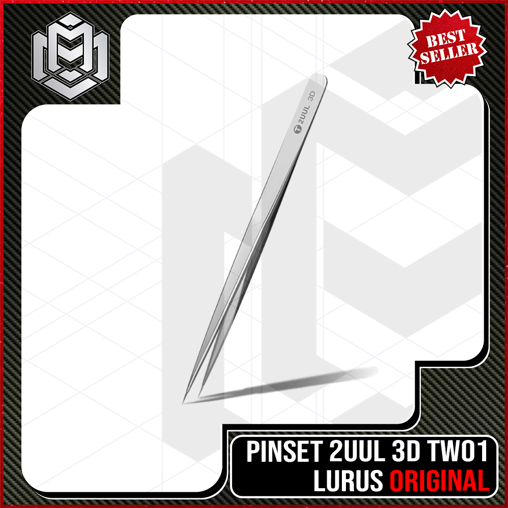 Pinset 2UUL 3D Lurus / Pinset Lurus Tajam Lancip 2UUL 3D HIGH QUALITY / Pinset 2UUL 3D Lurus Ori
