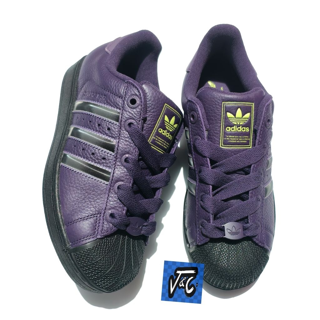 Adidas Originals Superstar II Leather Aurora Plum Ash Purple