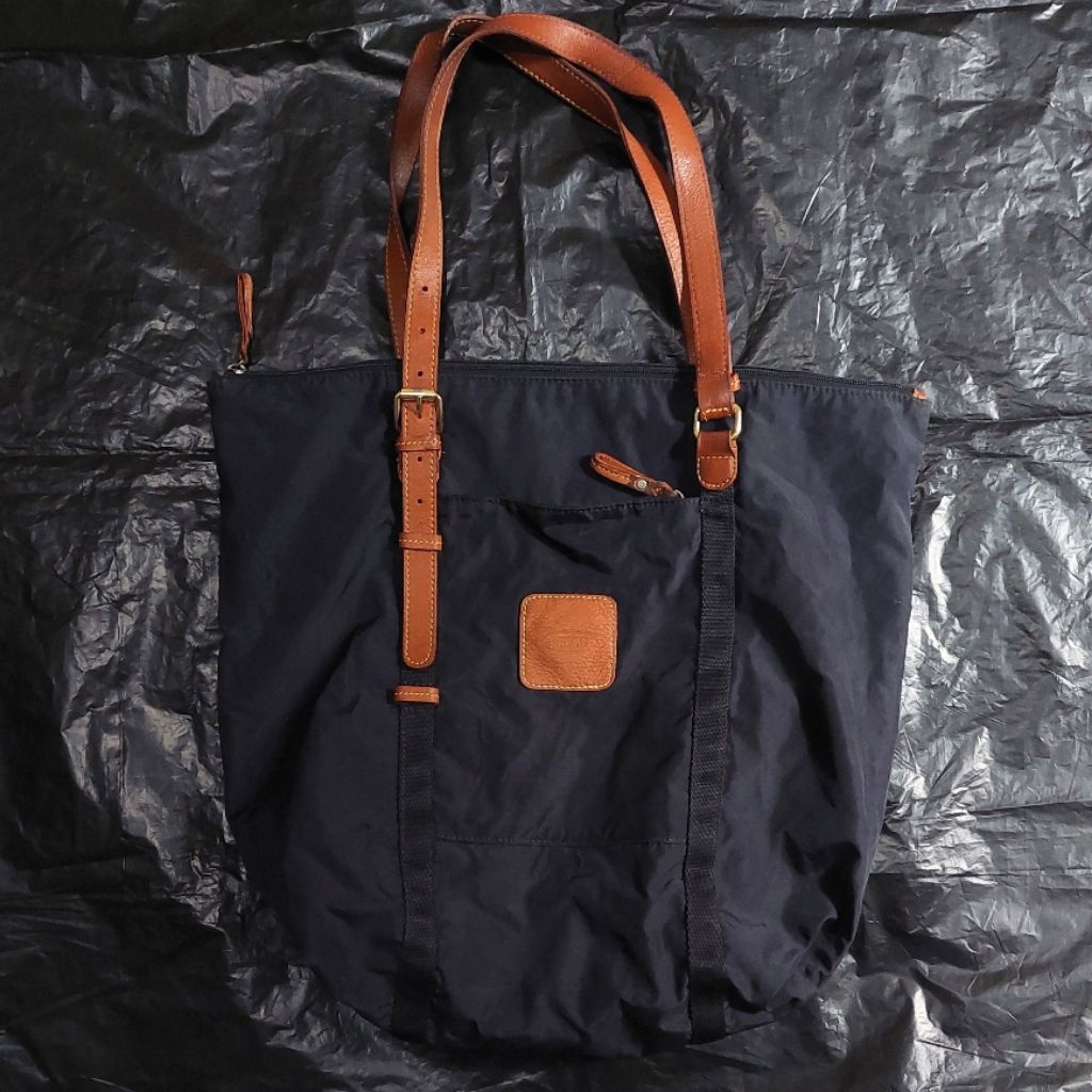 brics totebag nylon mix leather not porter