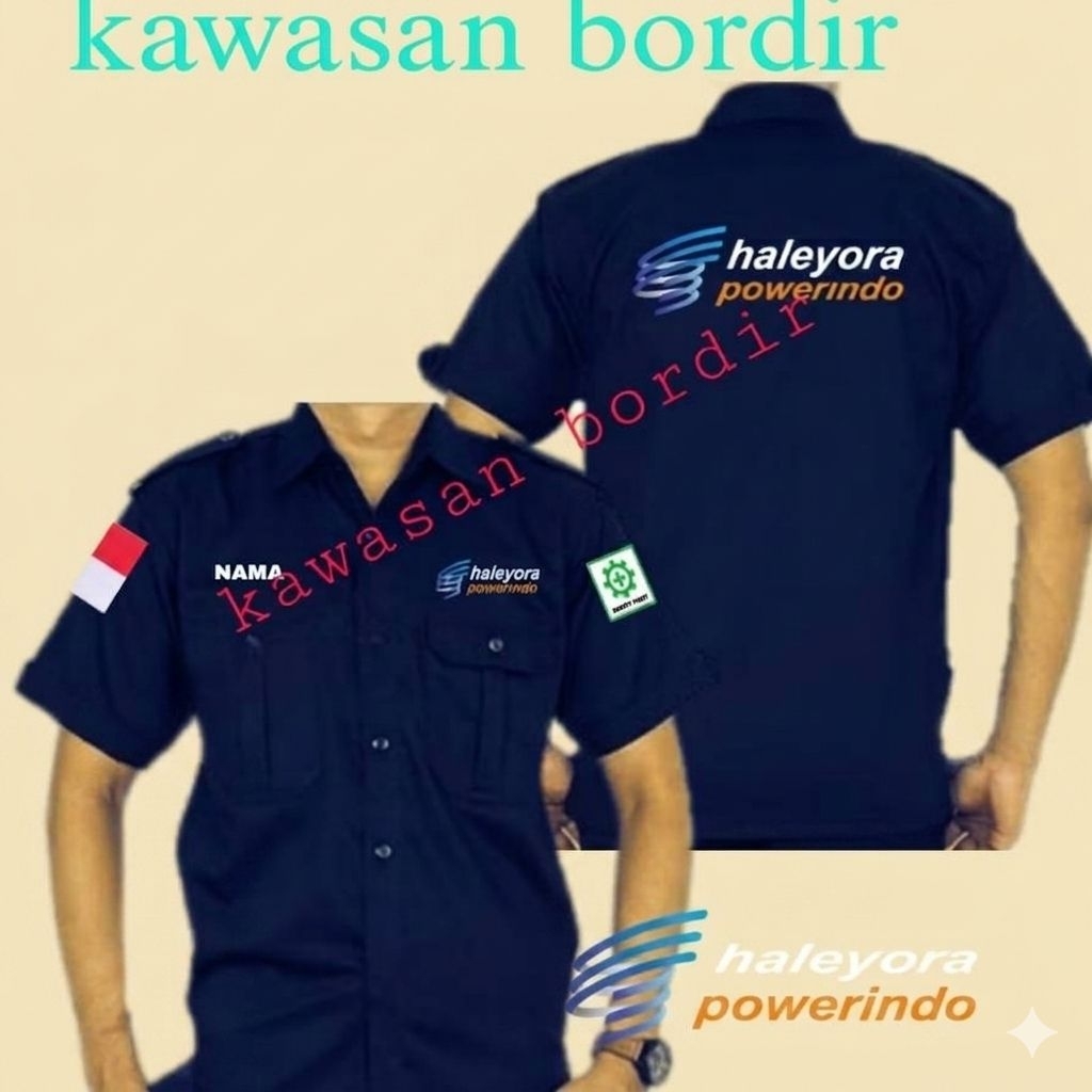 Terbaru kemeja haleyora powerindo baju haleyora powerindo seragam haleyora powerindo pdh haleyora po