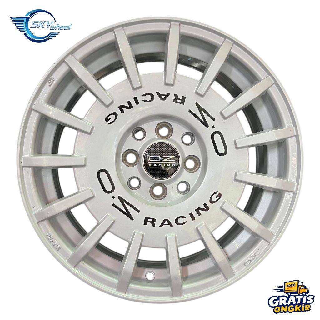 Velg Oz Racing R16 Lebar 7 Rata Pcd 4X100-114,3 Et 38 Warna White