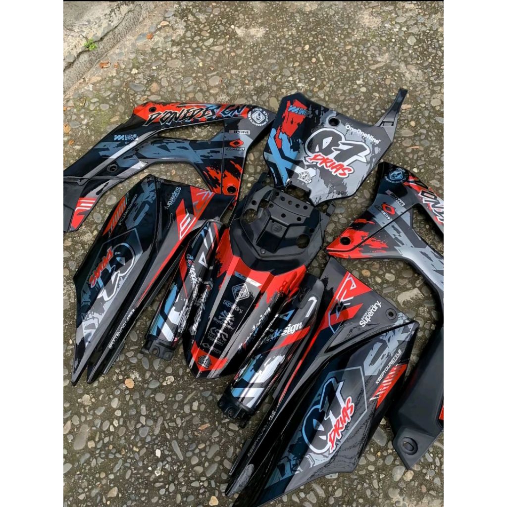 Stiker Decal Crf 150 l Full Body Bebas Request Bahan Chrome