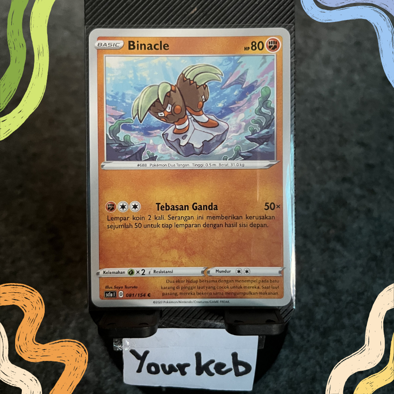 Binacle C #81 Pokemon Indonesia Pedang & Perisai Set A