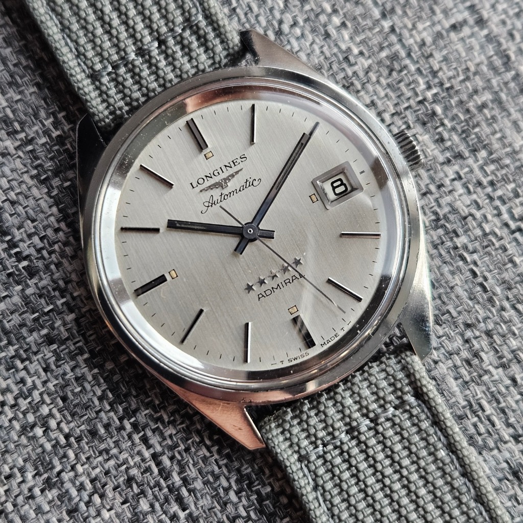 Longines Admiral 5 Star automatic Excellent Condition Original Jam Pria Vintage