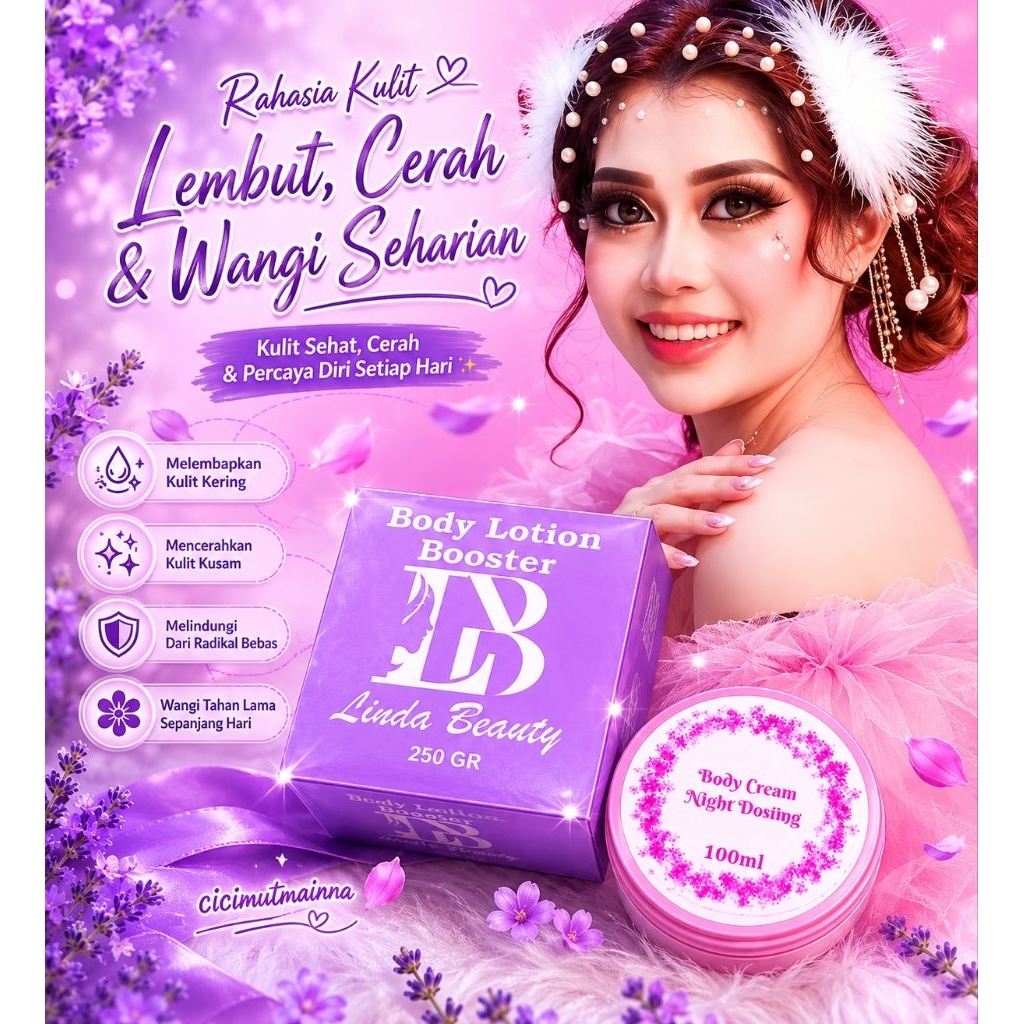 body lotion dan body cerm LB linda beauty