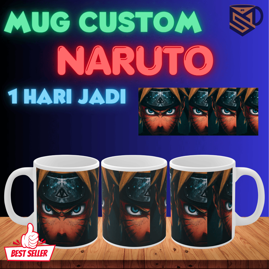 Mug Karakter Naruto Mug Sablon Mug keramik Mug Souvenir Mug karakter Kartun Langsung Jadi Instan