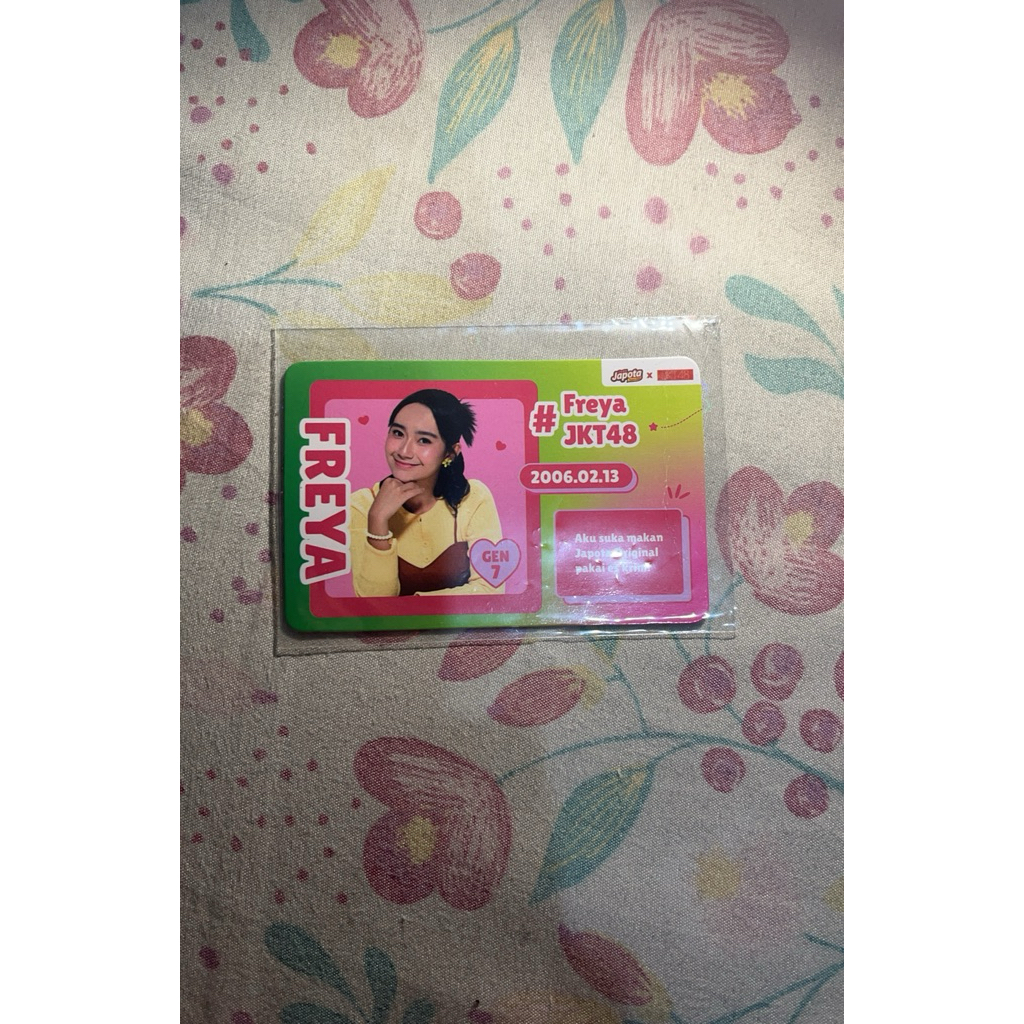 profile card freya jkt48 x Japota series
