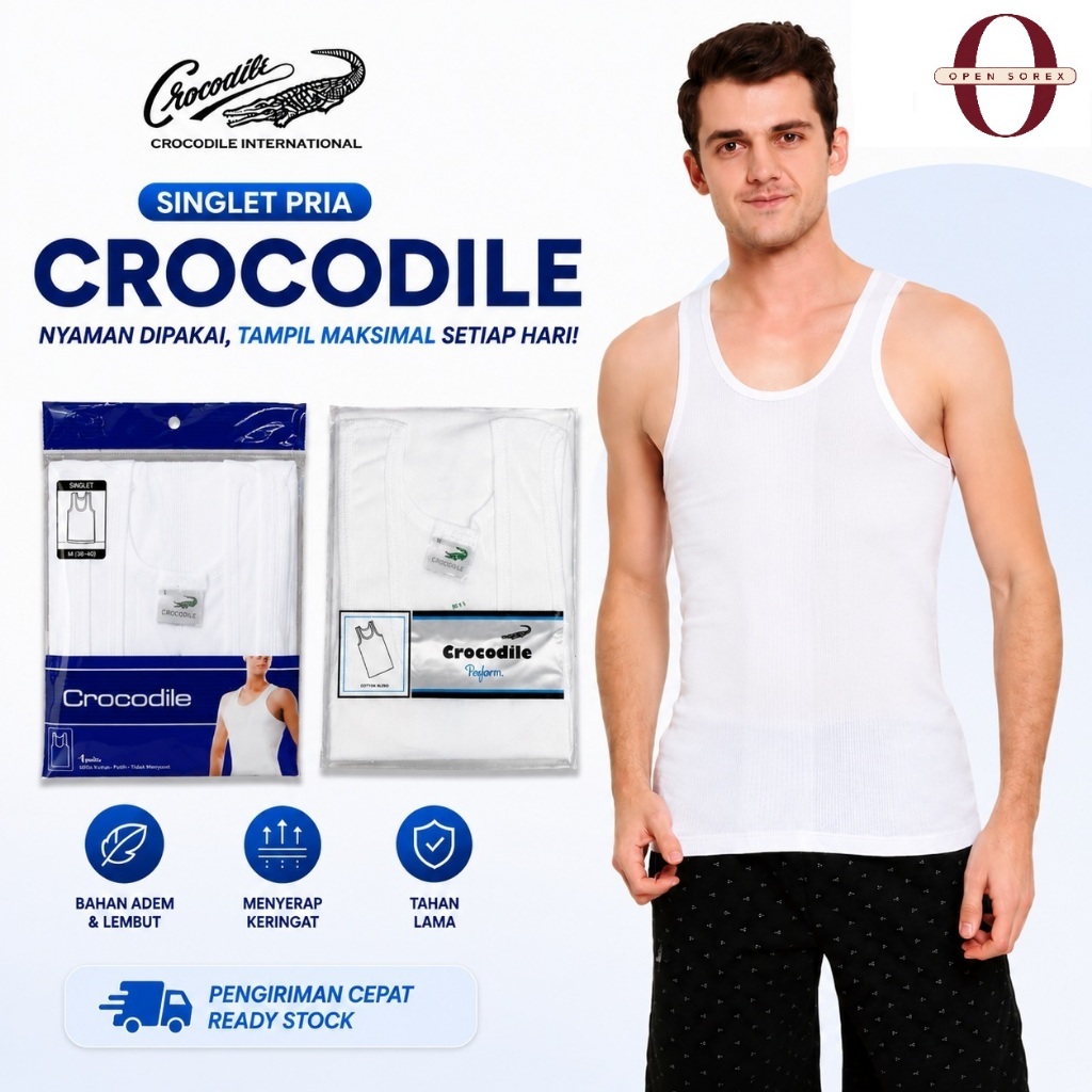 Singlet Pria Crocodile 511-801v