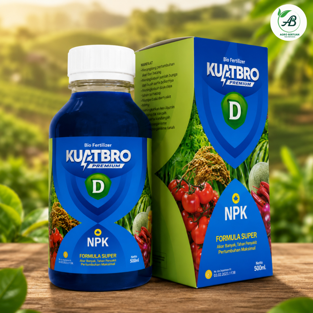 Bio Fertilizer KUATBRO Premium D + NPK (Formula Super Akar, Batang dan Daun)