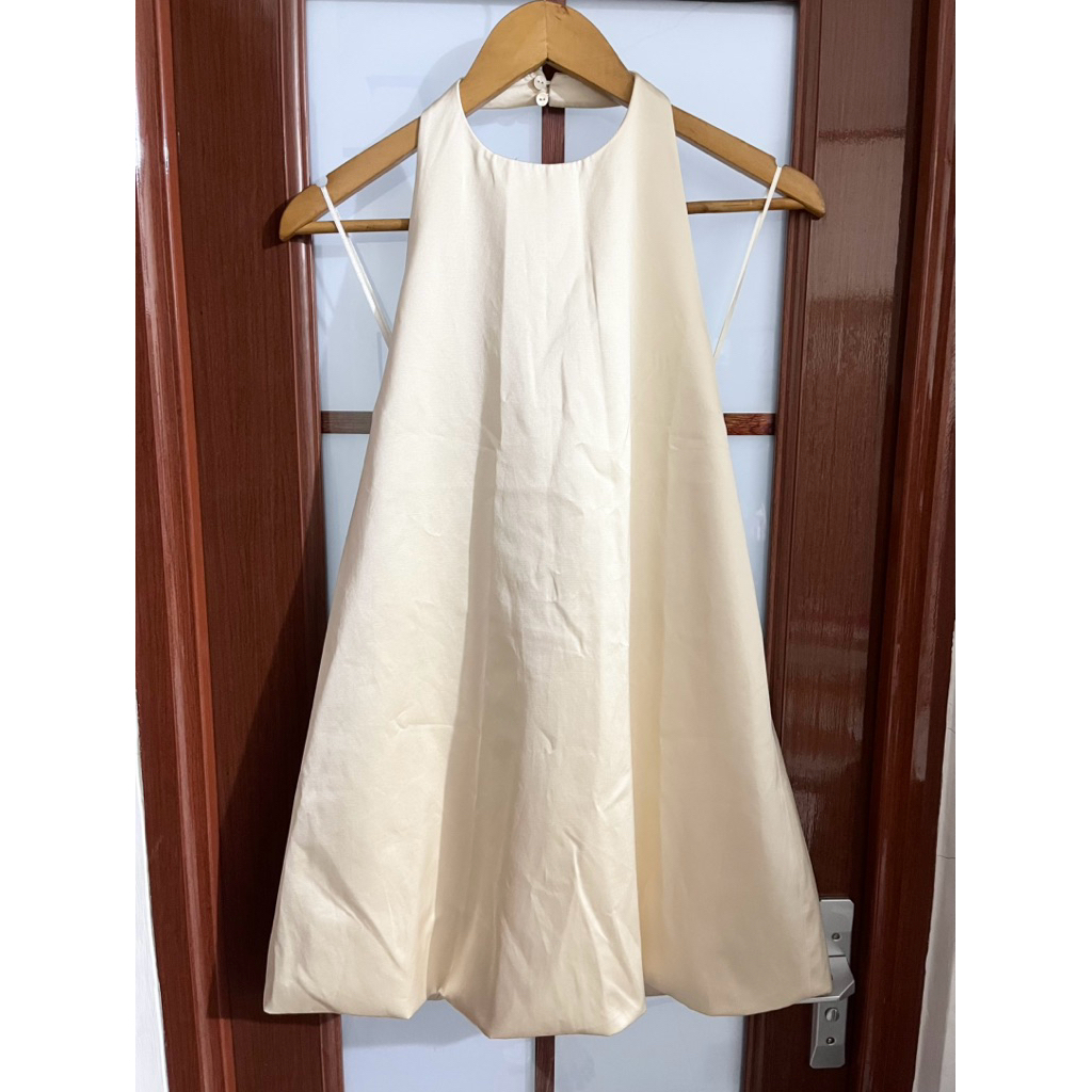 Zara original satin halter backless dress