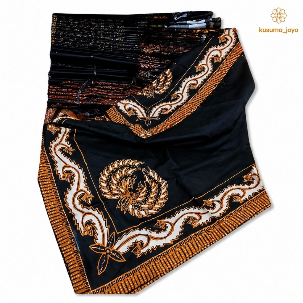 Udeng Jawa Batik Tulis Motif Garuda 100x100 cm | Kain Iket Alusan Tradisional Premium