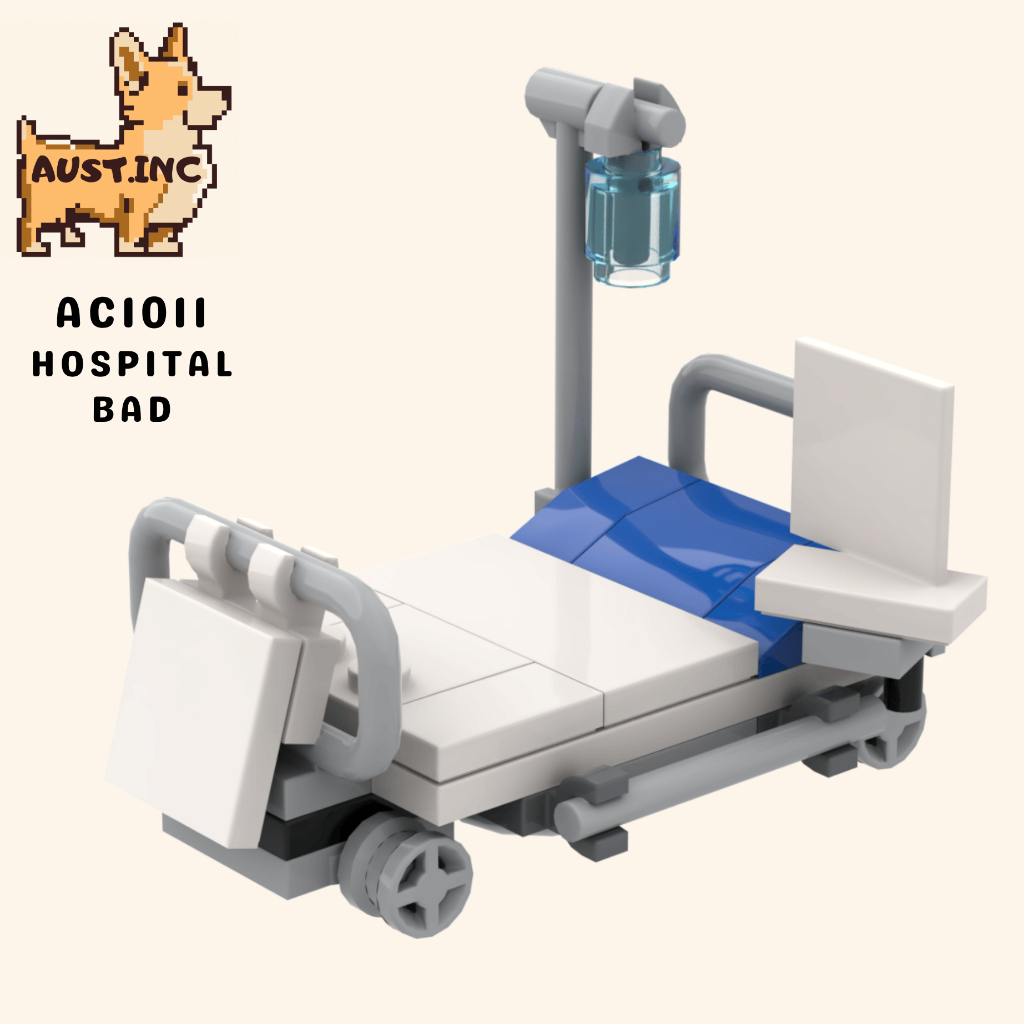 Mainan Anak Edukasi Koleksi Building Block Blok Bangunan City Hospital Bed Kasur Rumah Sakit AC1011